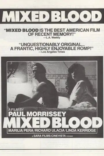 Poster to the movie "Mixed Blood" #1632706