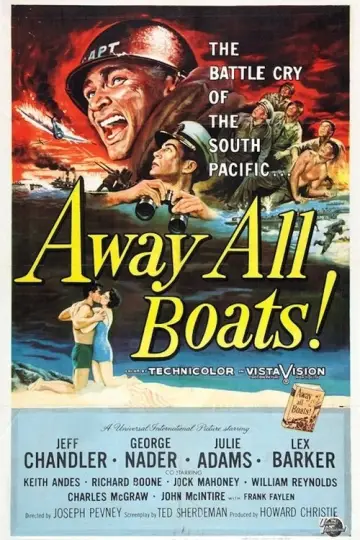 Poster to the movie "Away All Boats" #1589993