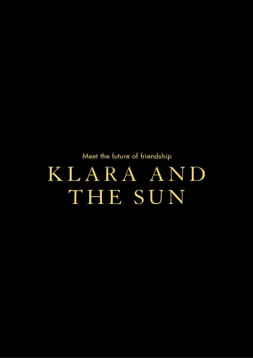 Poster to the movie "Klara and the Sun" #1925616