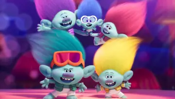 Backdrop to the movie "Trolls Band Together" #162916