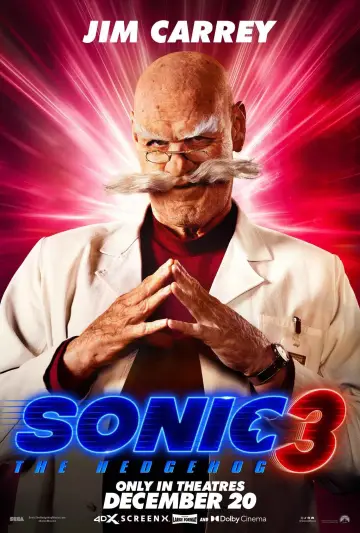 Poster to the movie "Sonic the Hedgehog 3" #552172