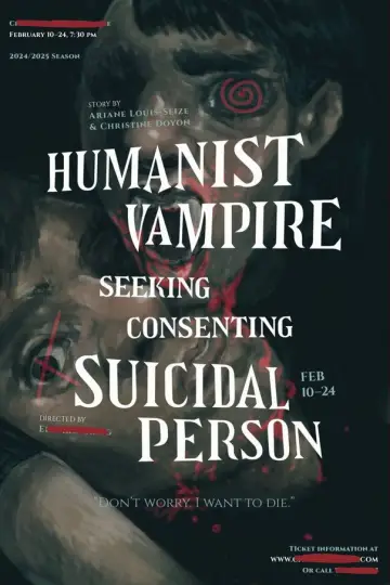 Poster to the movie "Humanist Vampire Seeking Consenting Suicidal Person" #877378