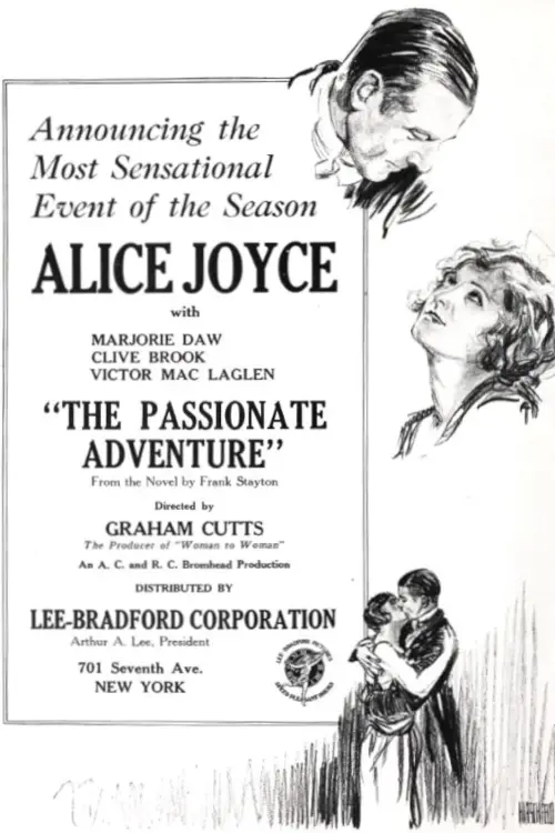 Movie poster "The Passionate Adventure"
