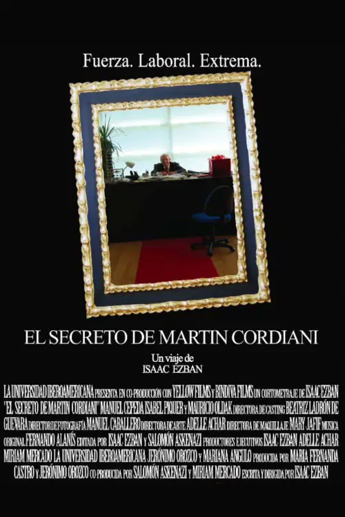 Movie poster "The Secret of Martin Cordiani"
