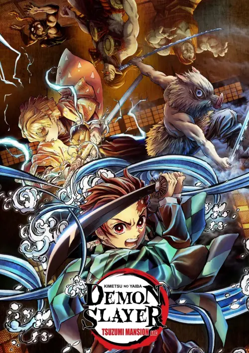 Movie poster "Demon Slayer: Kimetsu no Yaiba - Tsuzumi Mansion Arc"