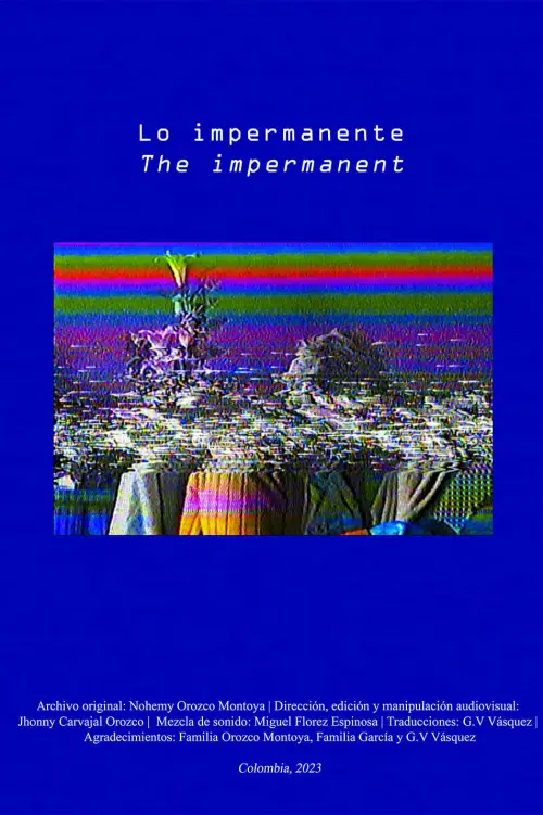 Movie poster "Lo impermanente"
