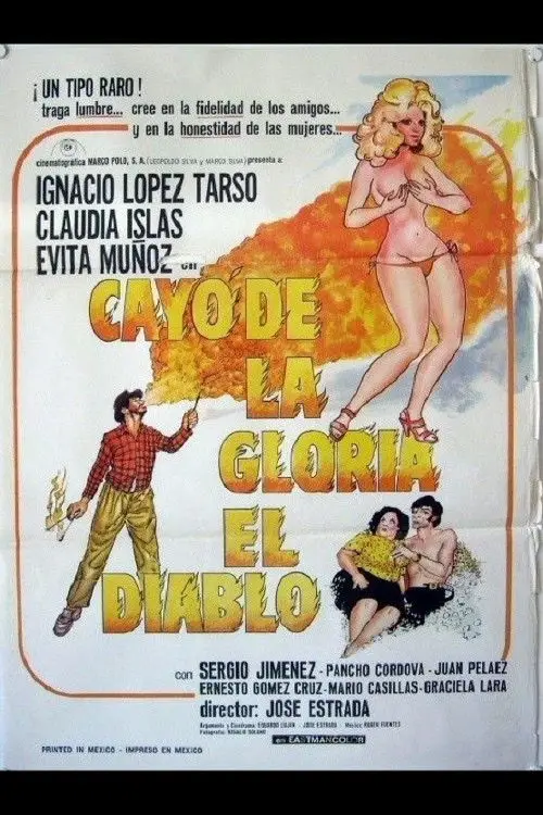 Movie poster "Cayó de la gloria el diablo"