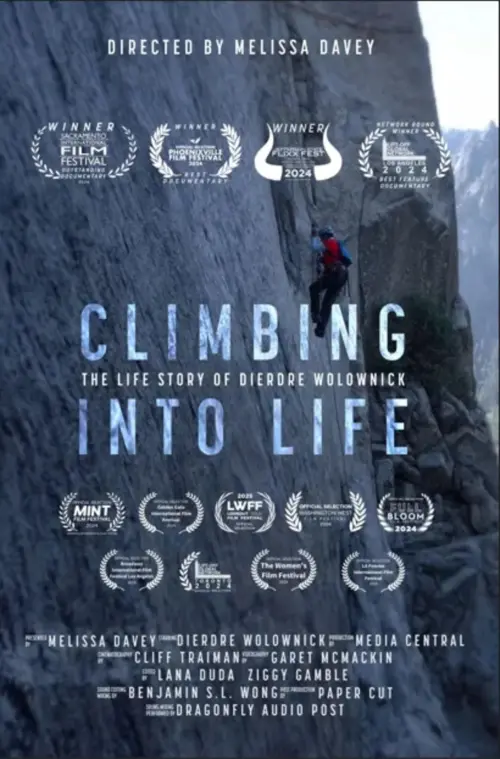 Movie poster "Climbing into Life: The Dierdre Wolownick Story"