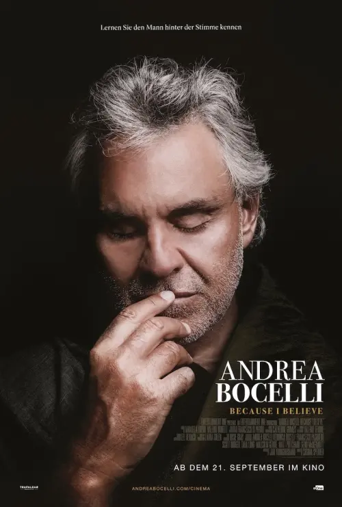 Movie poster "Andrea Bocelli: Because I Believe"