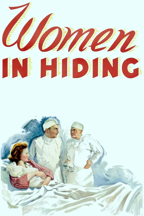 Movie poster "Women in Hiding"