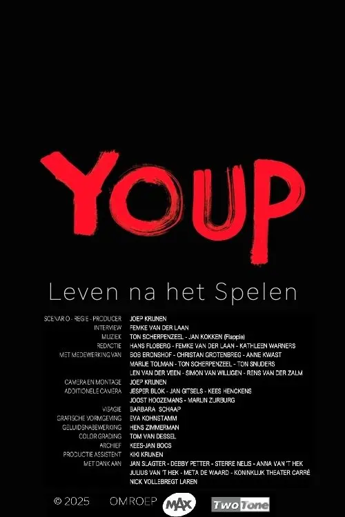 Movie poster "YOUP - Leven na het Spelen"