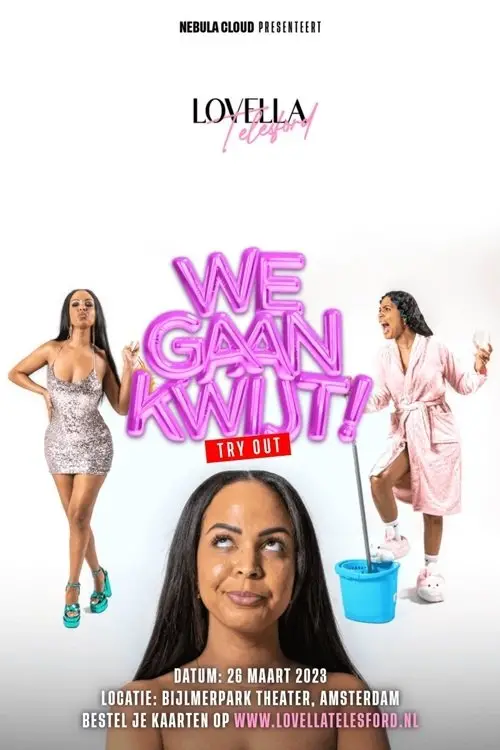 Movie poster "Lovella Telesford: We Gaan Kwijt!"