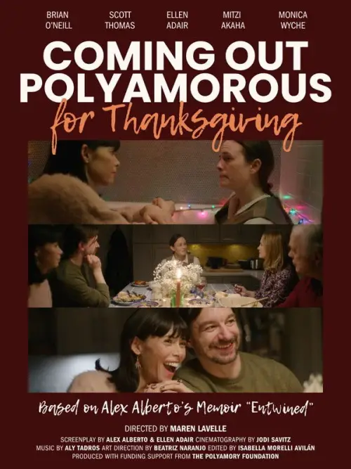 Movie poster "Coming Out Polyamorous for Thanksgiving"