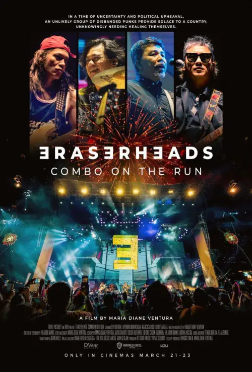 Movie poster "Eraserheads: Combo on the Run"
