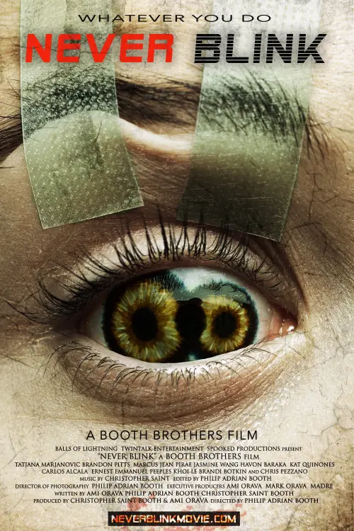 Movie poster "Never Blink"