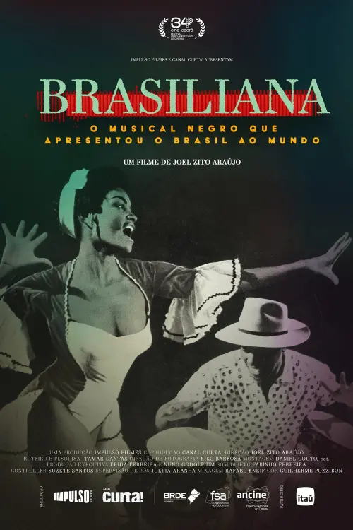 Movie poster "Brasiliana: o musical negro que apresentou o Brasil ao mundo"