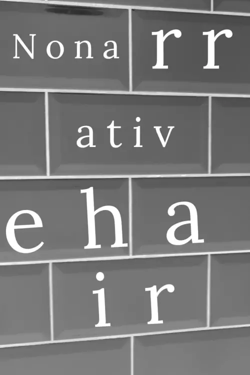 Movie poster "Nonarrativehair"