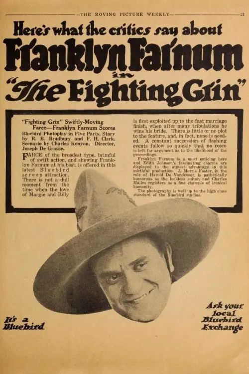 Movie poster "The Fighting Grin"