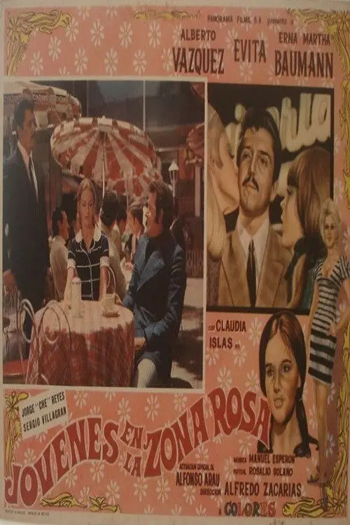 Movie poster "Jóvenes de la Zona Rosa"