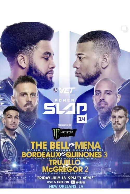 Movie poster "Power Slap 14: The Bell vs. Mena"