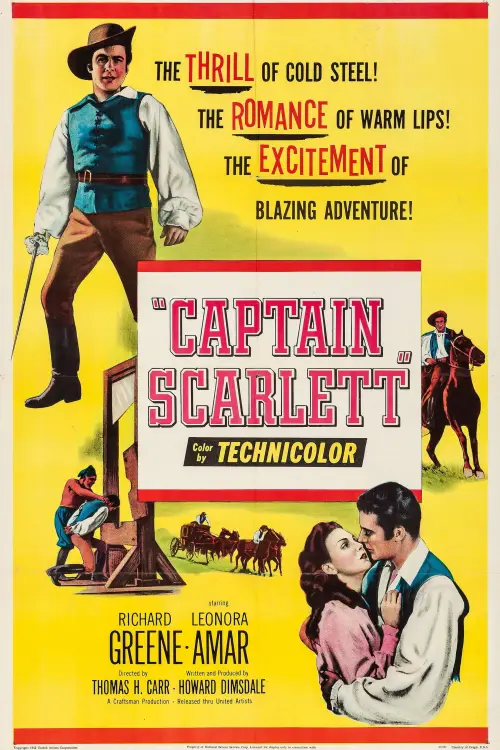 Movie poster "Captain Scarlett"