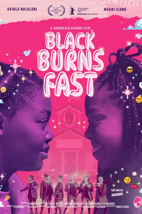 Movie poster "Black Burns Fast"