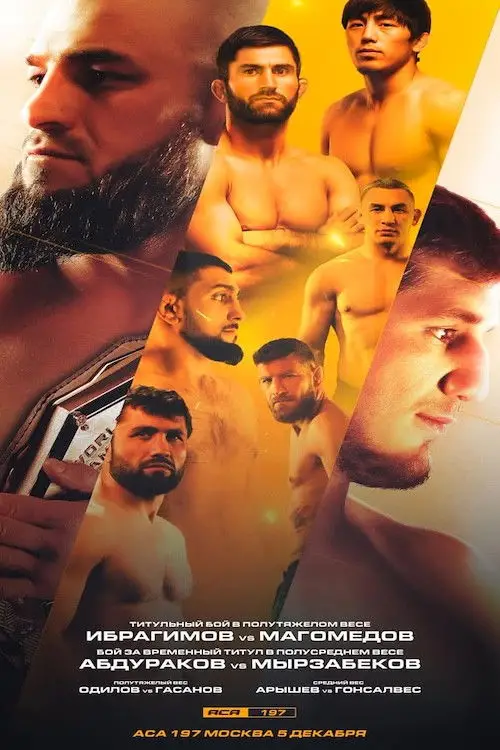 Movie poster "ACA 197: Ibragimov vs. Magomedov"