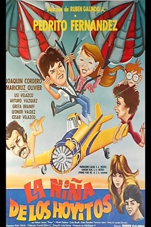 Movie poster "La niña de los hoyitos"