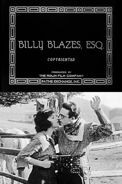 Movie poster "Billy Blazes, Esq."