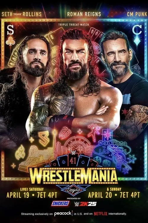 Movie poster "WWE WrestleMania 41: Saturday"