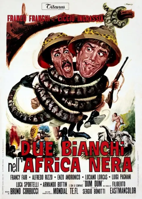 Movie poster "Two Whites in Dark Africa"
