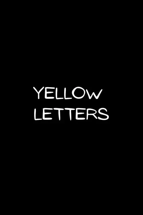 Movie poster "Yellow Letters"