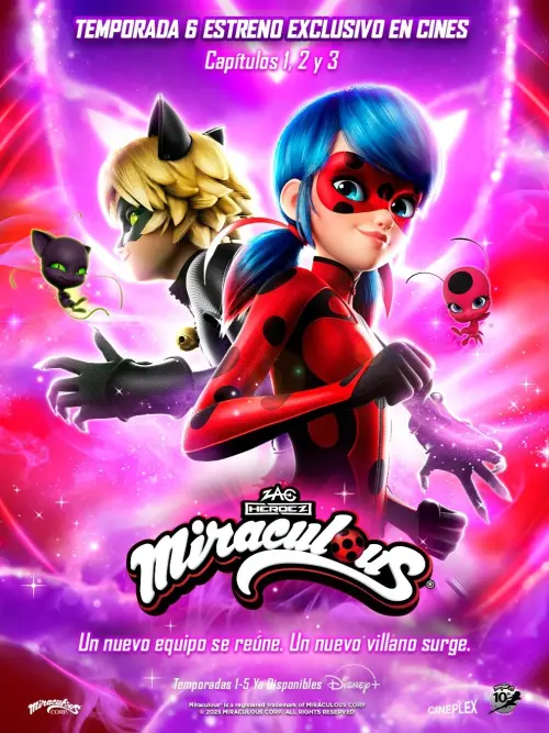 Movie poster "Miraculous : Les Aventures de Ladybug et Chat Noir"