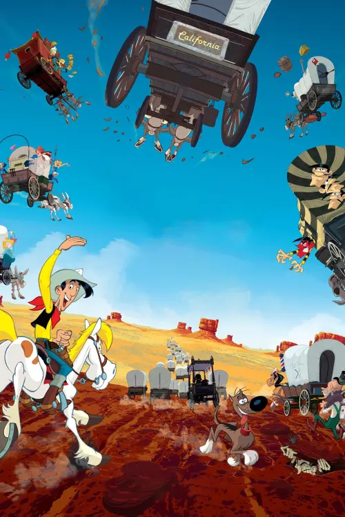Movie poster "Go West: A Lucky Luke Adventure"