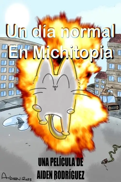Movie poster "Un día normal en Michitopia"