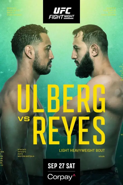 Movie poster "UFC Fight Night 260: Ulberg vs. Reyes"