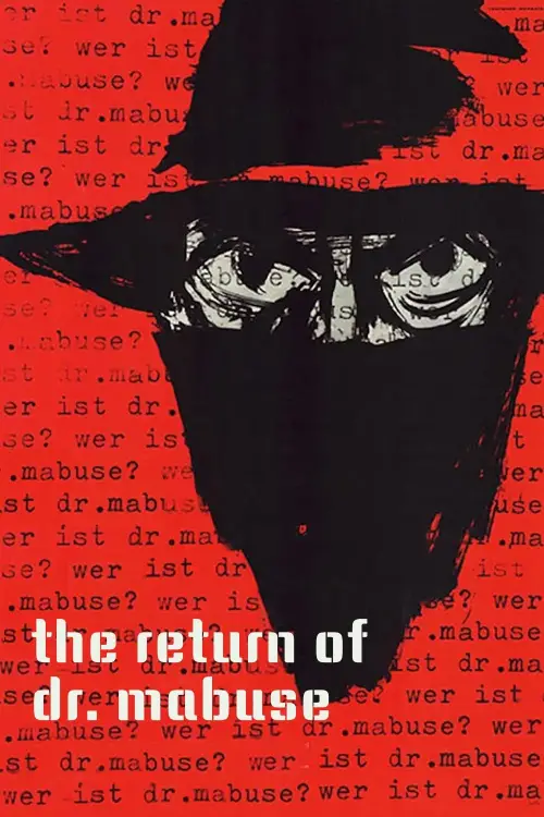 Movie poster "The Return of Dr. Mabuse"