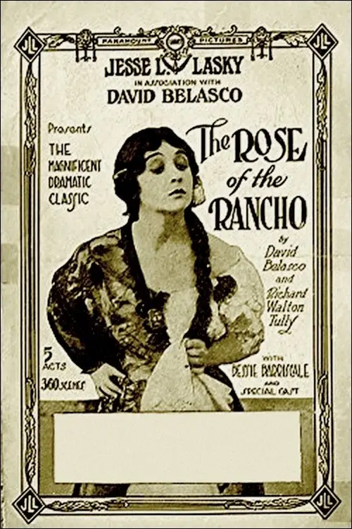 Movie poster "The Rose of the Rancho"
