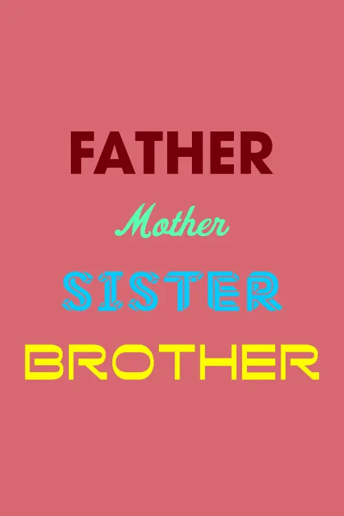 Movie poster "Father Mother Sister Brother"