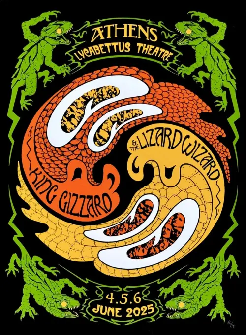 Movie poster "King Gizzard & The Lizard Wizard - Live in Athens 