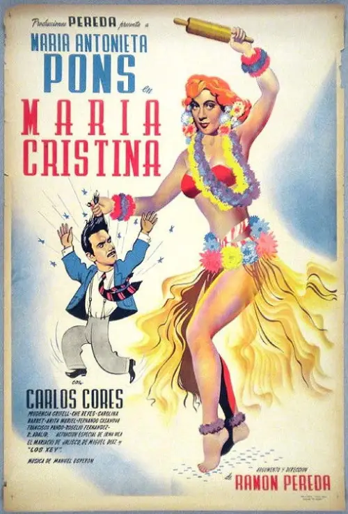 Movie poster "María Cristina"