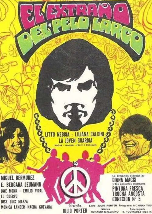 Movie poster "El extraño del pelo largo"