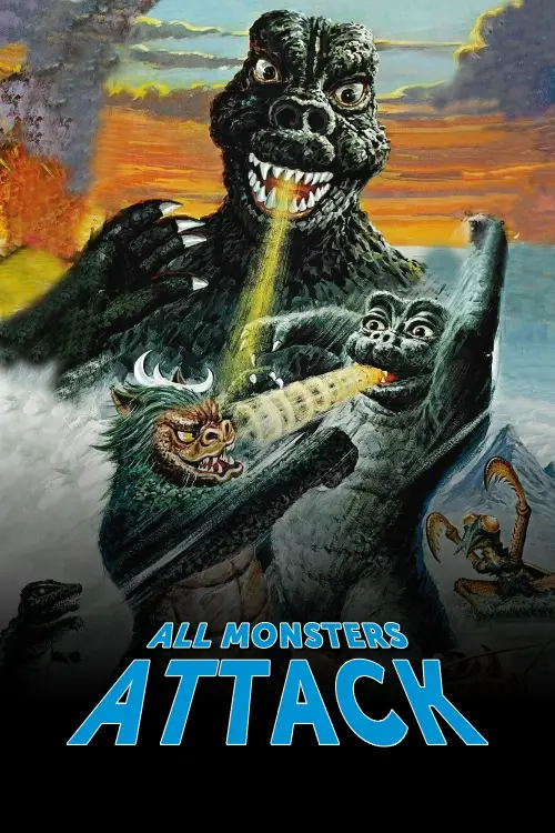 Movie poster "All Monsters Attack"