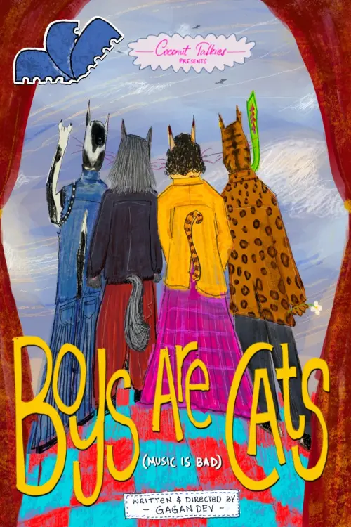 Movie poster "Boys Are Cats (music is bad)"