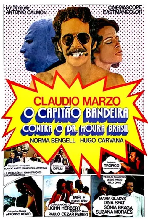 Movie poster "O Capitão Bandeira Contra o Dr. Moura Brasil"