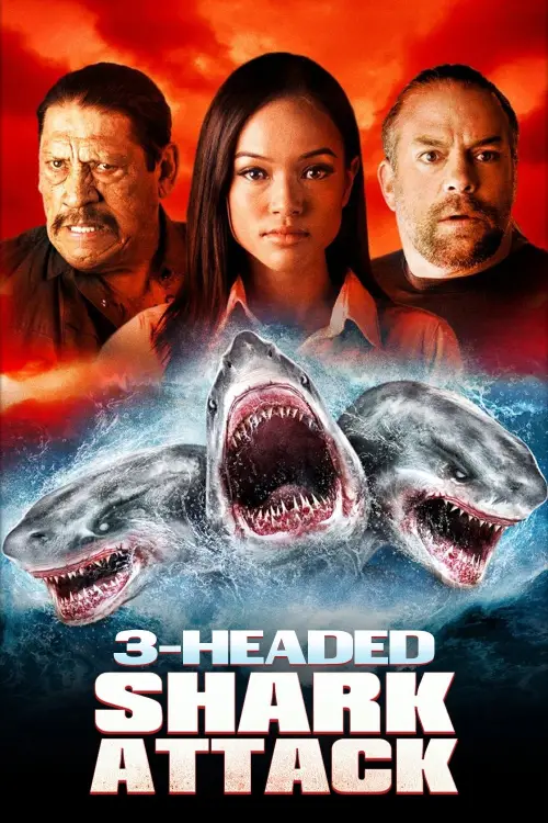 Movie poster "3-Headed Shark Attack"
