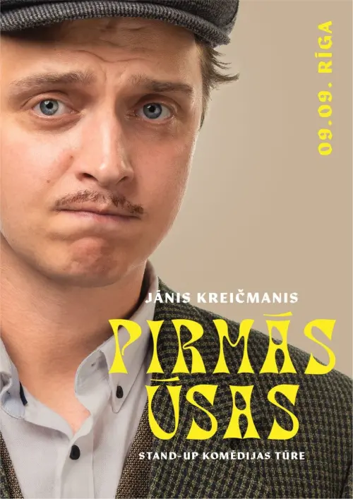 Movie poster "Pirmās ūsas"