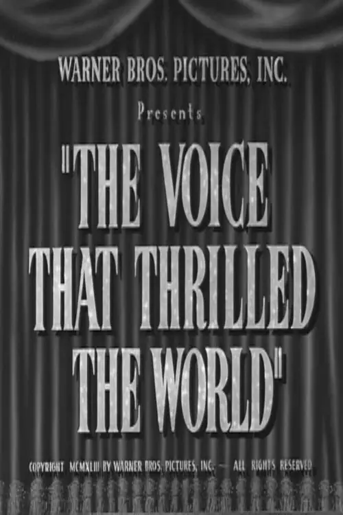 Movie poster "The Voice That Thrilled the World"