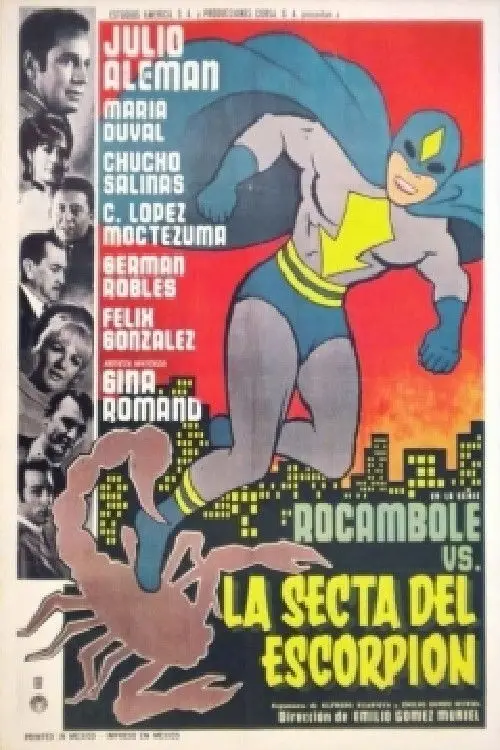 Movie poster "Rocambole contra la secta del escorpión"