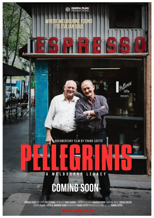 Movie poster "Pellegrinis: A Melbourne Legacy"